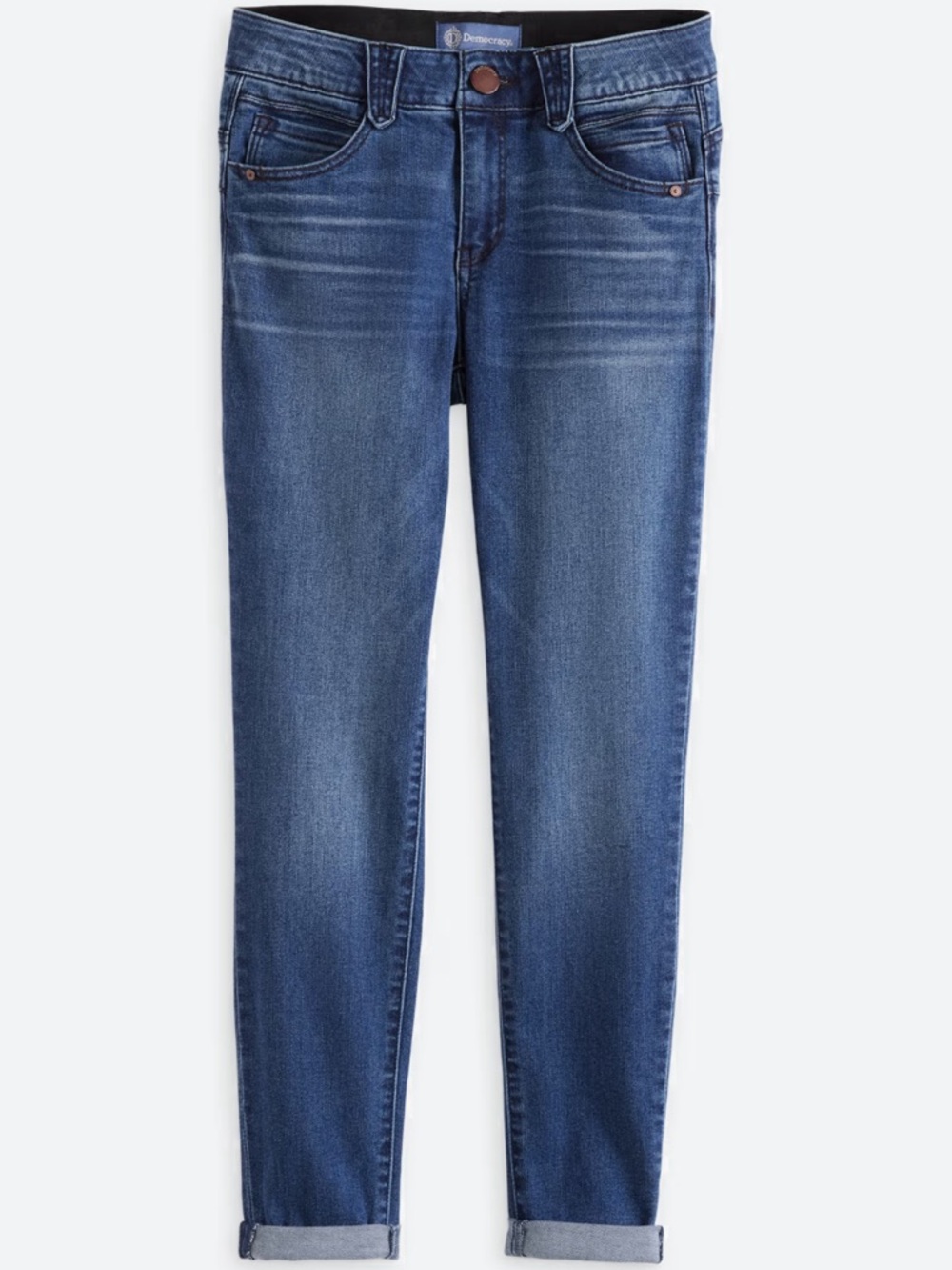Democracy Ab Solution Women's Skinny Ankle Jeans in Dark Blue Wash. size 12 - Picture 11 of 12